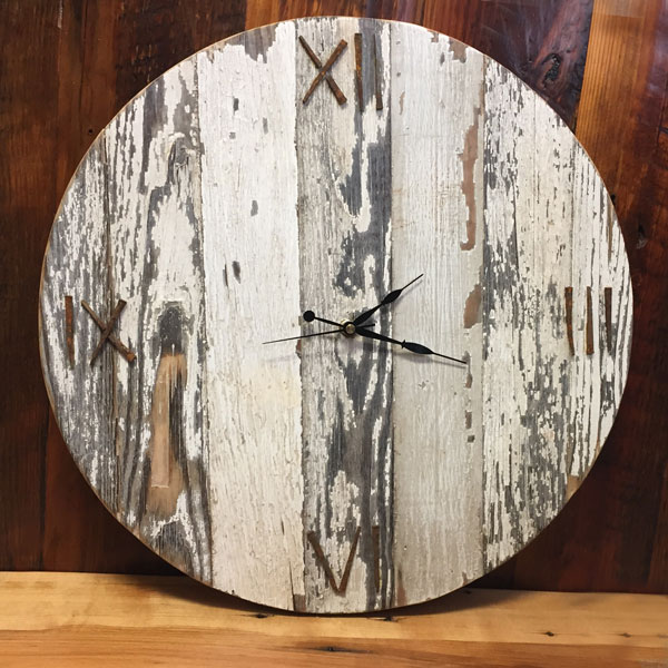 Salvaged Wood Clock